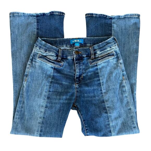 M.i.h Jeans Women’s Marrakesh Cropped Kick Flare Two Tone Sonia Jeans Size 29 - Picture 3 of 15